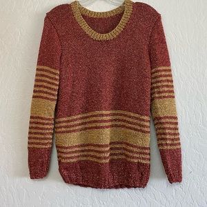 Bundle 3 for 50% off 1980s Vintage Striped Pullover with Lurex